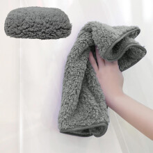 Gray Absorbent Non-Stick Dishcloth, Thickened Peplum Towel,