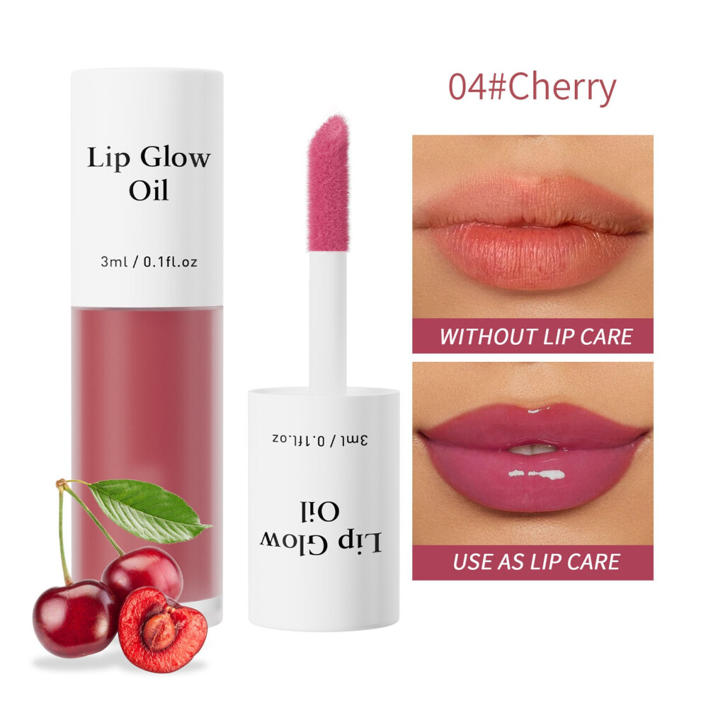 (D) Fruit Flavored Lip Gloss Oil Moisturizes And Repairs The Making It Transparent Lip Oil 3ml