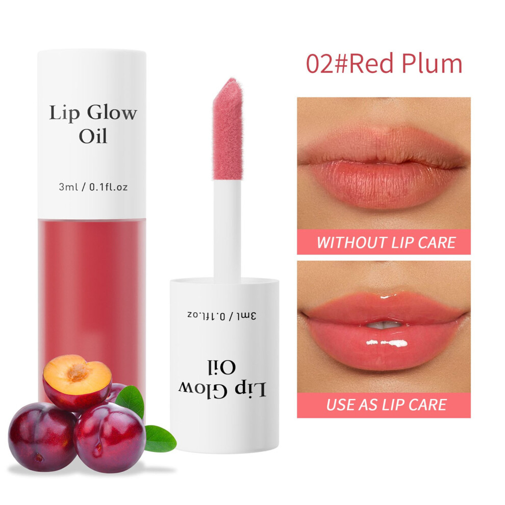 (B) Fruit Flavored Lip Gloss Oil Moisturizes And Repairs The Making It Transparent Lip Oil 3ml