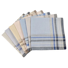 Gentlemen Pocket Square Soft Breathable Cotton Handkerchief-7