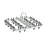 Foldable Clothes Drying Rack with 24 Clips – Gray Plastic 1