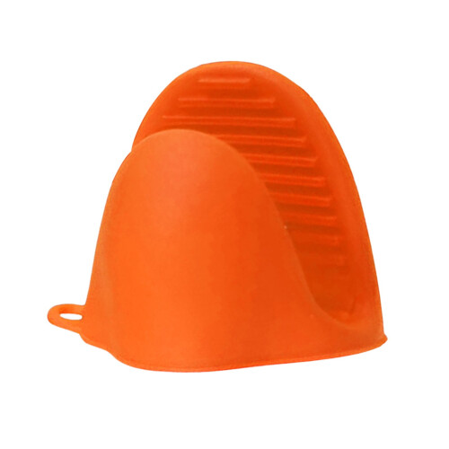 Mini maniques de cuisine en silicone orange (1 pièce)
