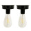 Confezione da 2 lampadine solari Edison con interruttore automatico giorno/notte 1