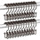 Doppelte Duschvorhangringe mit Rollen, Metall, 12er-Pack 1