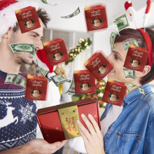 12-teiliges Weihnachtsgeschenktüten-Set mit stabilen Griffen