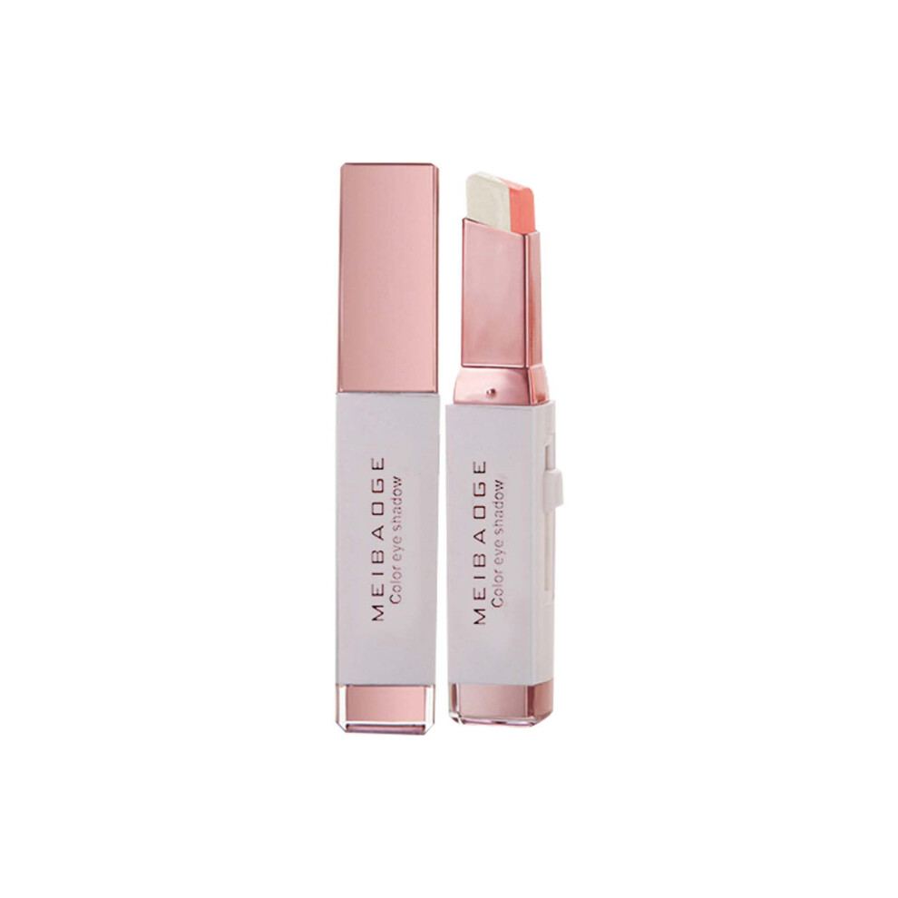 White (White) Glitter Gradient Eyeshadow Stick Double Color Eyeshadow Stick Set Shimmer Eye Shadow Stick For Eye Makeu