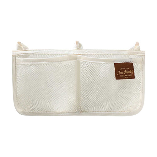 Mesh Refrigerator Net Pocket – White, Hanging Storage Bag