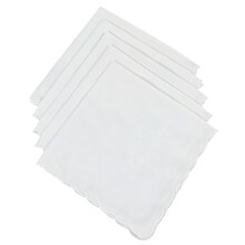 Multifunctionele witte katoenen zakdoek met elegante-5