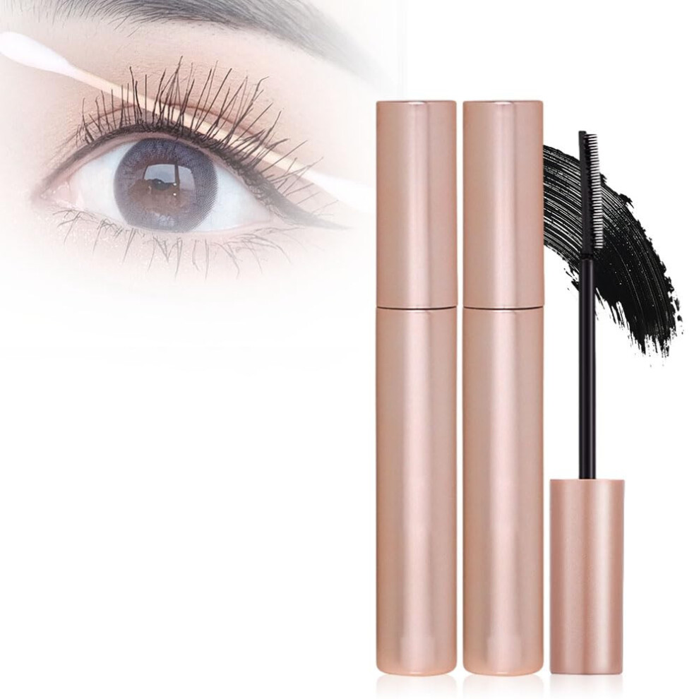 (Black) Lengthening And Curling Mascara Sweat-proof Volumizing For Dramatic Lashes Smudges Mascara For Oily Eye Makeup For Busy Women 3.5g