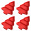 4-Piece Divided PP Snack Tray Set 1