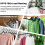 12-Pack Black Foldable Travel Hangers with 24 Clips 4