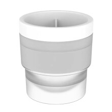 White Ice Ball Mold 3 x 2.8 in Sphere Cube Maker