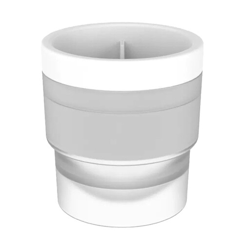 White Ice Ball Mold 3 x 2.8 in Sphere Cube Maker