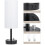 Modern Dimmable Table Lamp with USB-C, USB & Outlet – 1