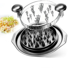 Desmenuzador de pollo – Tapa transparente, resistente al calor, 1 unidad