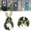 Easter Bunny Wreath with Daisies and Greenery 1