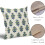 Fodere per cuscini floreali verde salvia e blu, 45x45 cm, set da 2 4