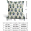 Fodere per cuscini floreali verde salvia e blu, 45x45 cm, set da 2 5