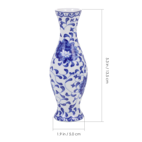 Hand-Painted White Ceramic Vase – Chinese Antique Style 1