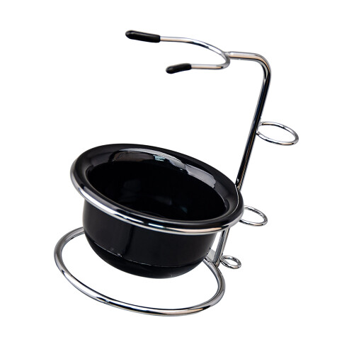 Modern 2 Pack Stainless Steel Shaving Accessory Stand-mix