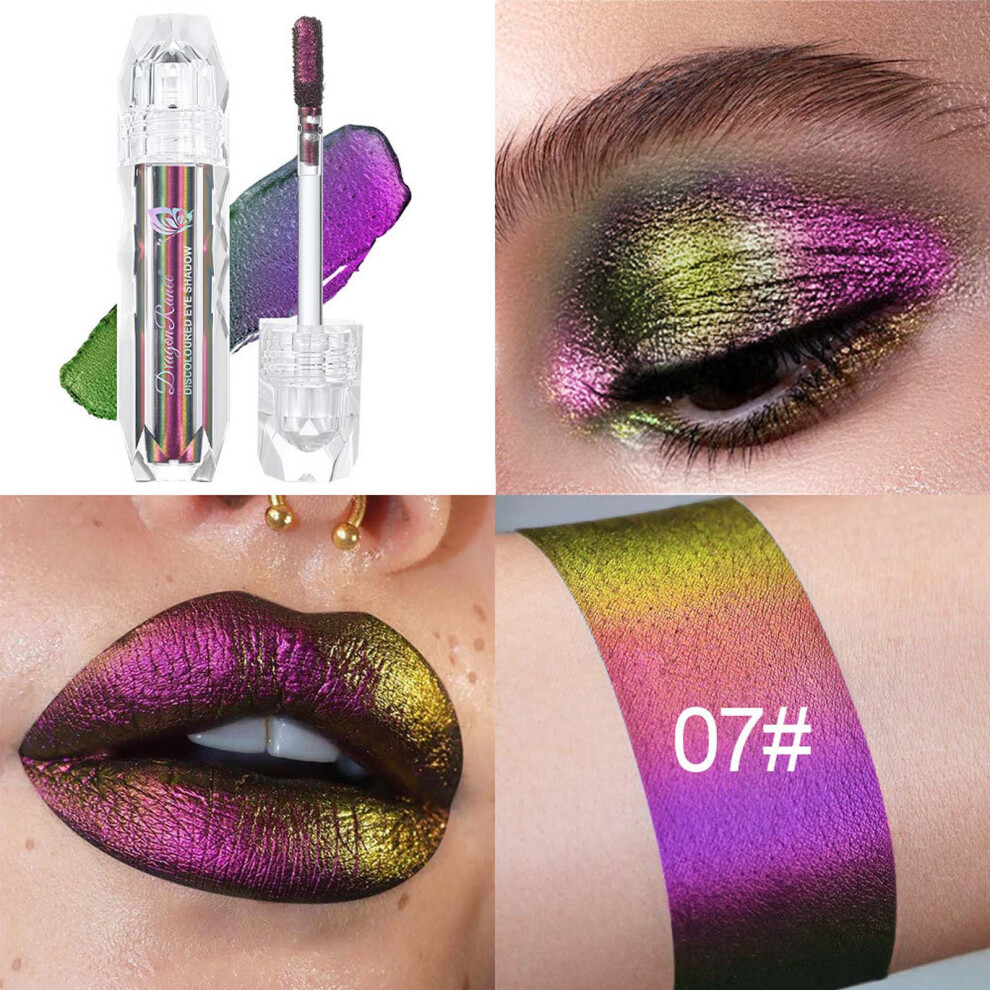 (G) Optical  Bright  Liquid Eye Color Diamond Glitter Powder European And Makeup Three Change  Liquid 3ml