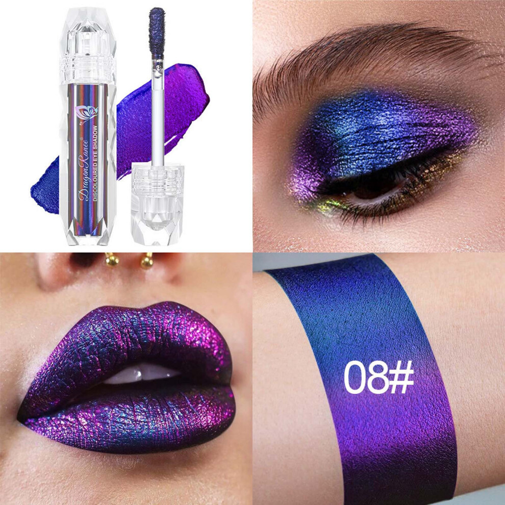 (H) Optical  Bright  Liquid Eye Color Diamond Glitter Powder European And Makeup Three Change  Liquid 3ml