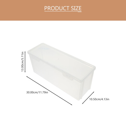 Διαφανές πλαστικό κουτί ψωμιού 30x13x10.5cm 1
