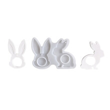 Molde de silicona para huevos de conejito de Pascua