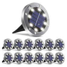 Solar LED Underground Lights Stainless Steel