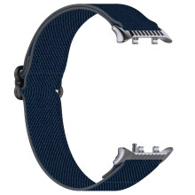Bracelet élastique en nylon pour Huawei Watch D2, bracelet réglable et tissé Blue