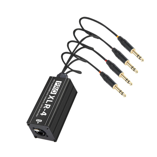 Convertisseur auditif XLR à 4 canaux robuste pour-6h35