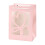 Pink Flower-Print Gift Bag with Clear Window 1