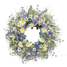 Artificial Flower Wreath 40X40Cm Spring Flower Wreath-Styles 2