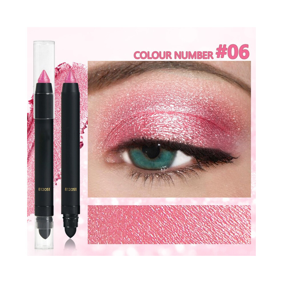 (F) Brightening High-gloss Pearlescent Double-headed Eyeshadow Stick And Horizontal Silkworm Pen 2ml