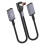 Câble d'extension USB vers Type C/USB,-2 coudes USB femelle 1