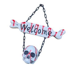 Scary Skull Wall Hanging Ornament Suitable For Kids-skull sign