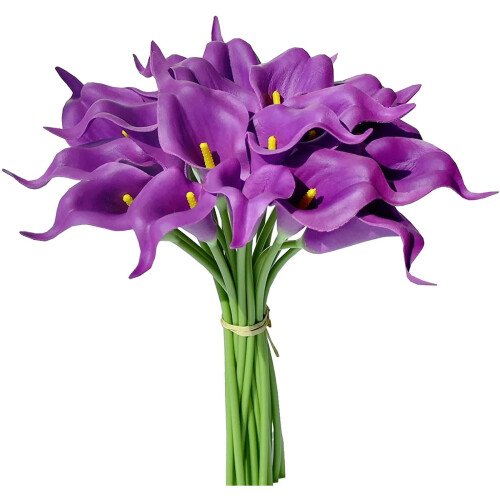 Fiori artificiali di calla bianca, 34 cm