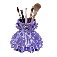 3D Printed Dress Plastic Pen Cup Desktop Organiser for-Purple