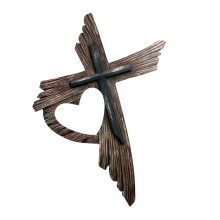 Holzkreuze, Wandbehang, geschnitztes Kruzifix, Ornament für-035