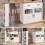 Îlot cuisine table bar 360 extensible placard rangement 138-20439104cm 1