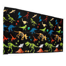 Wegwerp plastic tafelkleed met dinosauruspatroon, 274 x 137 cm