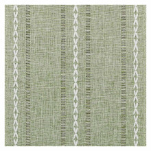 Tovaglia in cotone e lino con orlo a punto festone e nappe.