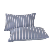 Set van 2 kussenslopen van gewassen katoen – Queensize 74x48cm