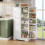 Weißer Multifunktionsschrank 6035128cm mit LED-Sensor & Kippsicherung 1