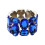 Superbe bracelet en cristal large et extensible, pièce de-Bleu 1