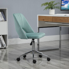 Adjustable height swivel armrest chair, velvet ergonomic vanity chair for office, bedroom and study