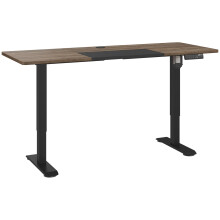Motorized Electric Desk Frame, Height Adjustable Standing Computer Desk, Natural & Black, 1407072-116cm