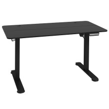 Elektrisch zit-sta bureau 140x70cm, geheugenfunctie, anti-botsing, oververhittingsbeveiliging, zwart