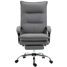 Sedia ufficio massaggio scrivania altezza regolabile ergonomica PC grigio scuro comfort