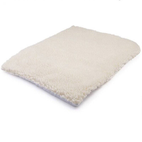 Rectangular Plush Fleece Pet Bed Mat with Removable Cover